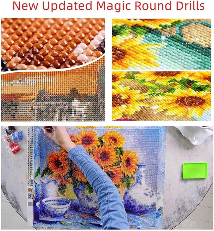 5D Diamond Art Painting Kits Beautiful Native American Woman Holding DIY Round Full Drill Diamond Paint by Diamond Number Kits for Beginners Crystal Cross Stitch Wall Decoration 30x40cm(3) WoodArtSupply