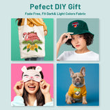 DTF Transfer Film, 50 Sheets 8.5"*11" DTF Paper with Smart Printing Pad for All Sublimation&DTF Printers,DTF Film for Sublimation Hack,Upgraded Premium Direct to Film for All Fabrics KASYU