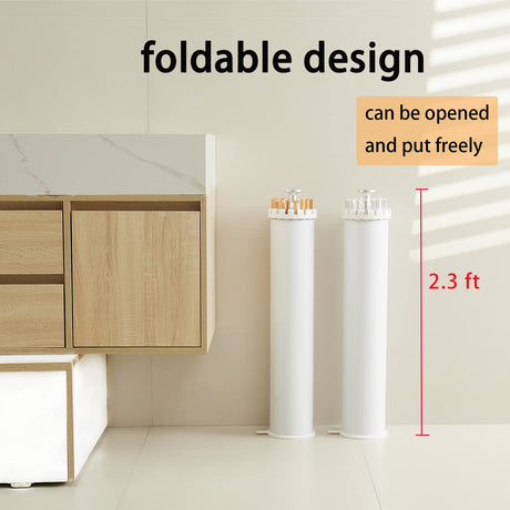JOOM Tripod Clothes Drying Rack, Garment Rack Portable and Foldable Space Saving Laundry Drying Rack - Drying Rack Clothing Floor Folding Balcony Bedroom Household Wooden JOOM