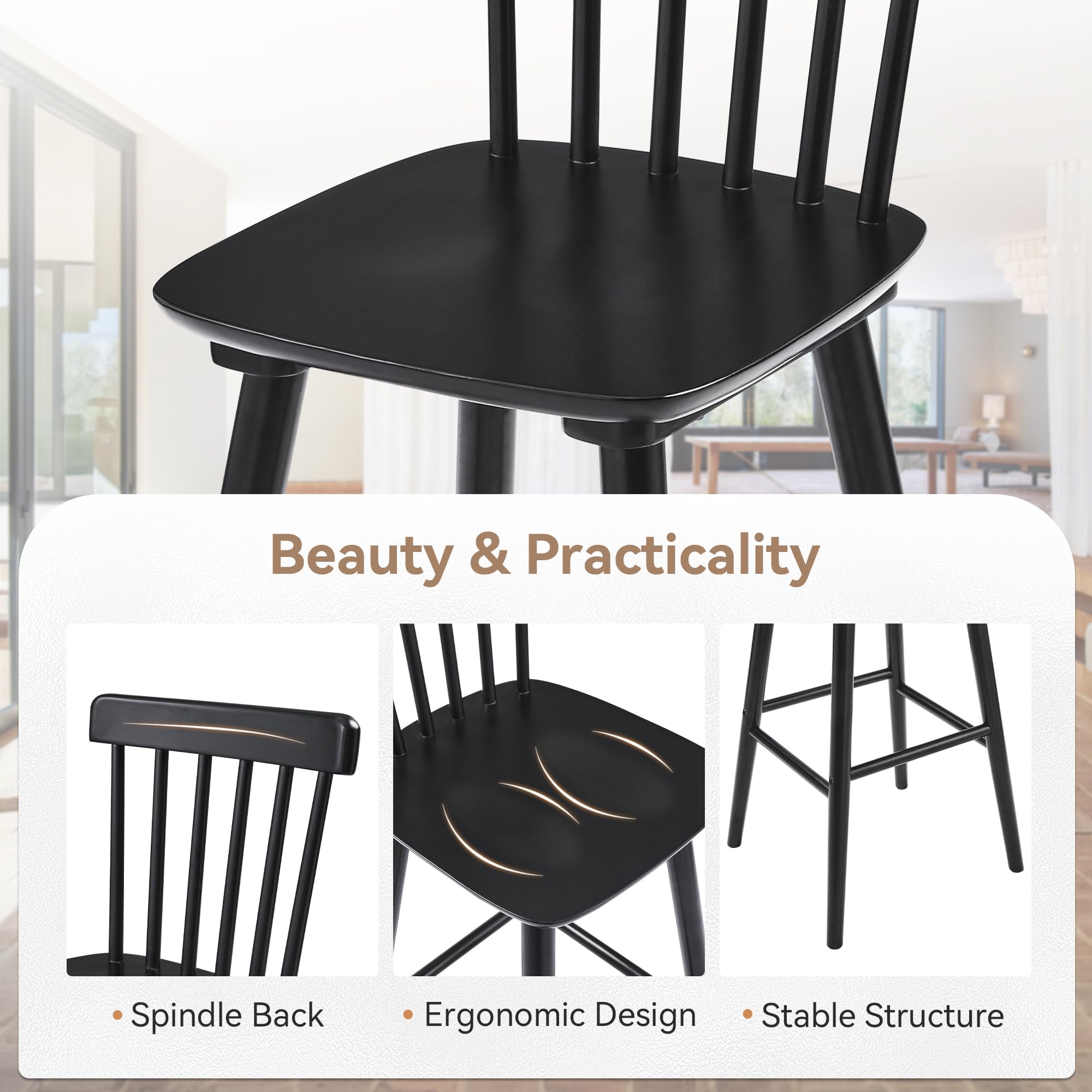 LUE BONA Windsor Barstools - Thumbnail 3