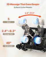 VEVOR Full Body Massage Chair, 3D Zero Gravity Recliner with SL Track, 18 Auto Modes, Heat, Foot Rollers, Armrest Control, LCD Display, 36 Airbags, Retractable Footrest VEVOR