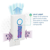 Germ Guardian GG1100W 7” Pluggable Small Air Purifier, Small Room Wall Air Sanitizer, Freshens Air, UV-C Light Kills Germs, Reduces Odors from Pets, Cooking, Mold, GermGuardian, 1-Yr Wty (White) GermGuardian