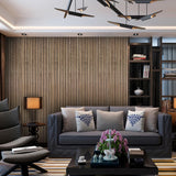 YLL YLL Wood Wall Panels Acoustic Wall Panels for Interior Wall Decoration Two 94.68" x 12.79" Wood Slat Paneling 3D soundproof Wall Panels Natural Oak YLL YLL