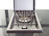 Bonfire Outdoor Kitchen Drop-In Single Side Burner with Lid for Outdoor BBQ Island, with Conversion Kit, 304 Stainless Steel, CBASSB BONFIRE