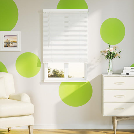 SZXIMU Window Blinds 25" W X 64" H, 1" Cordless Blinds for Indoor Windows, Room Darkening Mini Blind, Horizontal Blinds & Shades White for Home Bedroom Living Room Office Kitchen SZXIMU