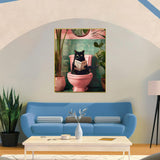 eimivrc Cat Paint by Numbers Kit for Adults-Black Cat Paint by Numbers,Paint by Number Kit for Canvas Perfect for Home Wall Decor(16x20 Inch) eimivrc