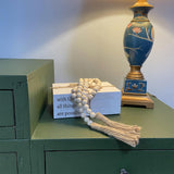 Decorative Books for Home Decor, White Faux Books for Decoration, Rustic Farmhouse Stacked Display Books (with God All Things are Possible) OMISHE