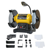 Woodskil Digital Display 8 Inch Variable Speed Bench Grinder, 3/4HP 5.0 Amp Power Bench Grinder with Work Light, Adjustable Tool Rest and Cast Iron Base for Knife, Chisel Woodskil