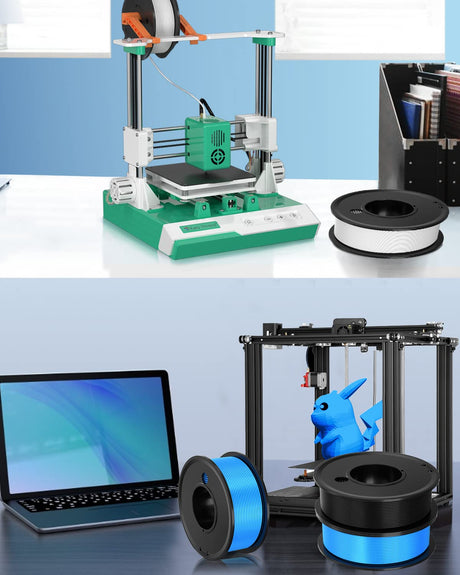 Haosegd 3D Printer Filament PLA 1.75mm 3-D Printing Materials 5 Colors Bundle Print Filiment 1.75 mm White Black Red Blue Purple Dimensional Accuracy ±0.02mm Fillament Spool Vacuum Packaging 250G X 5 Haosegd