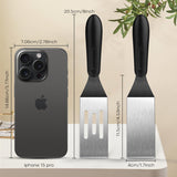 Small Spatula 2 Pieces, Mini Serving Spatula for Kitchen Use, Metal Spatula for Serving and Turning, Ideal for Pancakes, Brownies, Desserts, Cookie, Eggs or Small Pan volikos