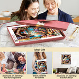hill froeistung 5D Colorful Teapot Diamond Art Painting Kits for Adults,Flower Diamond Art for Beginners, DIY Full Drill Teacup Diamond Art Painting(12X12 inch) hill froeistung