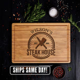 Personalized Cutting Board for Men - Father's Day Cutomized Grilling Gifts for Dads - BBQ Wood Board Grill Accessories for Dad GIFTS TO ENGRAVE