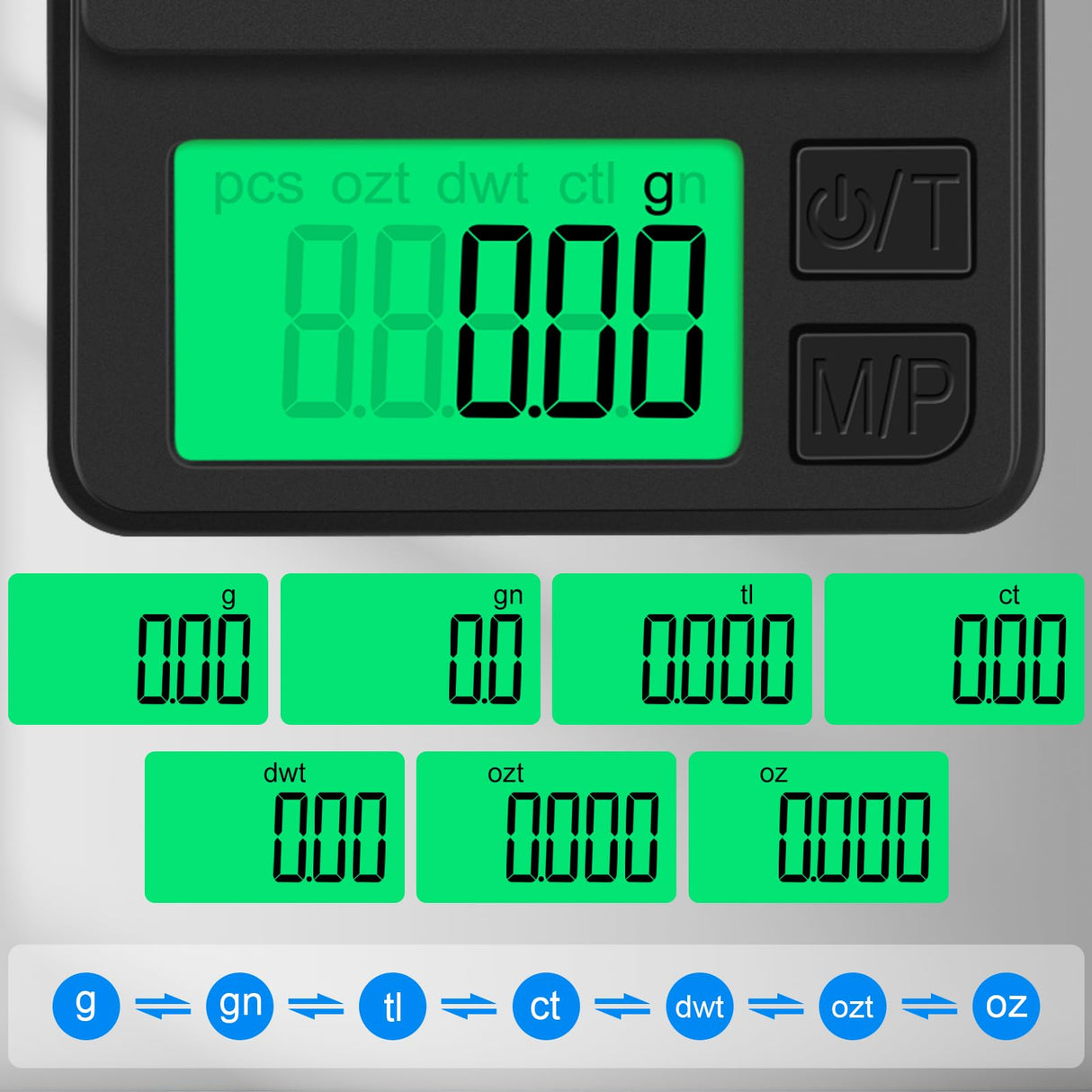 Digital Pocket Scale 1000g x 0.01g, Diyife Portable Precision Gram Scale Jewelry Scale with Protective Cover, Auto-Off, Backlit LCD, 7 Units Tare, for Food, Kitchen, Coffee, Battery Included Diyife