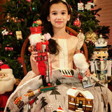 Catalonia Sherpa Throw Blanket, Super Soft Fleece Plush Sofa Couch Blanket, TV Bed Blanket, Comfy Cozy Fluffy Warm, Christmas Theme Throws, Blanket(50x60 inch, Tribe) Catalonia