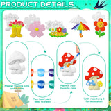 Seenelling 24 Sets Ceramics to Paint Kids Arts and Crafts Painting Kit Unpainted Plaster Statues Paint Your Own Ceramics DIY Paintable Plaster Figurines for Boys Girls Party Decor (Classic) Seenelling