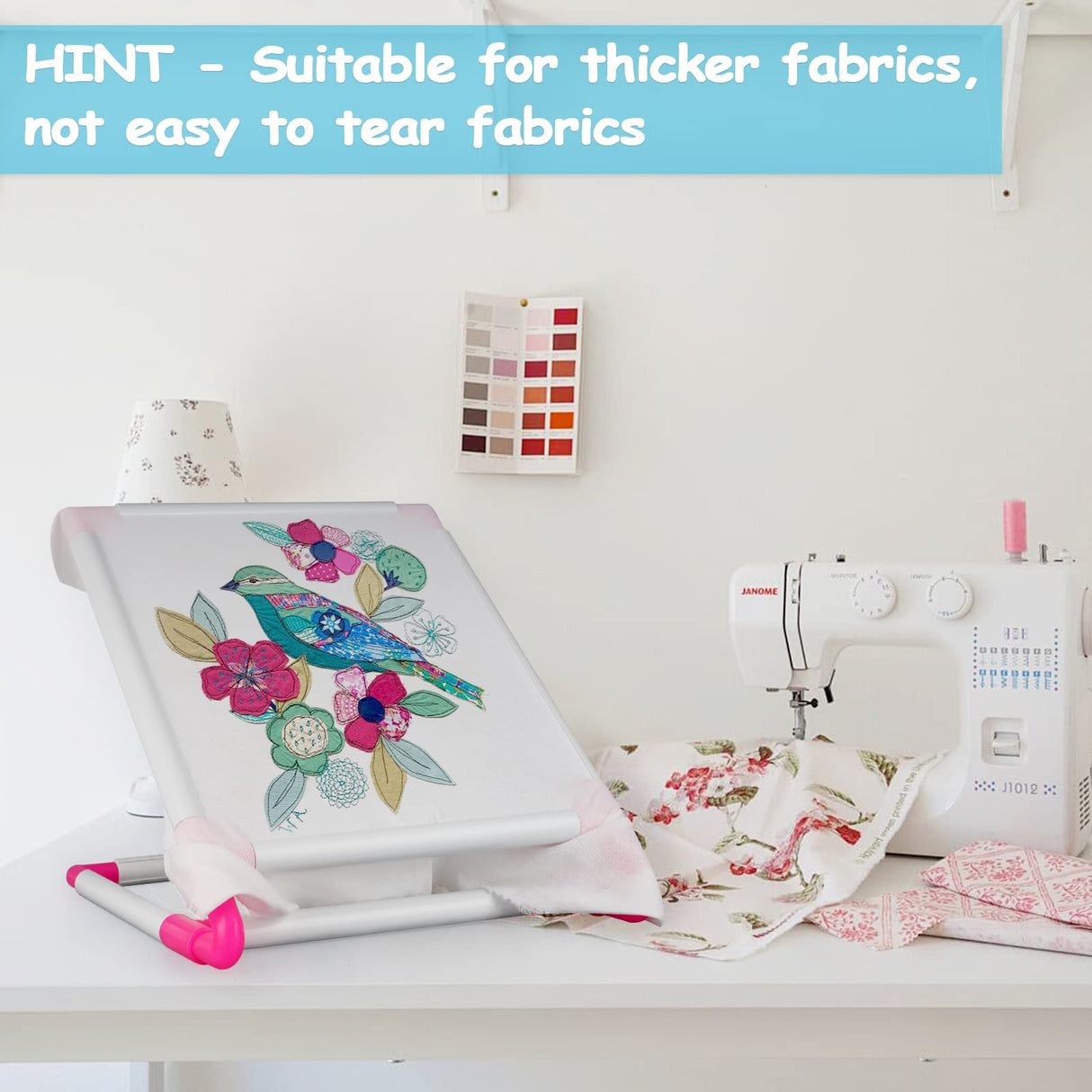 Lzttyee Universal Embroidery Clip Frame Cross Stitch Hoop Embroidery Sewing Stand Tools for Quilting, Needlepoint, Silk-Painting Lzttyee