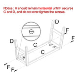 oakvivo Entryway Shoe Bench, 35.4" Bamboo Bench for Bedroom End of Bed, 2-Tier Shoe Rack with Cushion Padded Seat, Shoe Organizer Stable for Entry Hallway Living Room Bedroom, 35.4"W x11.2"D x 17.7"H oakvivo