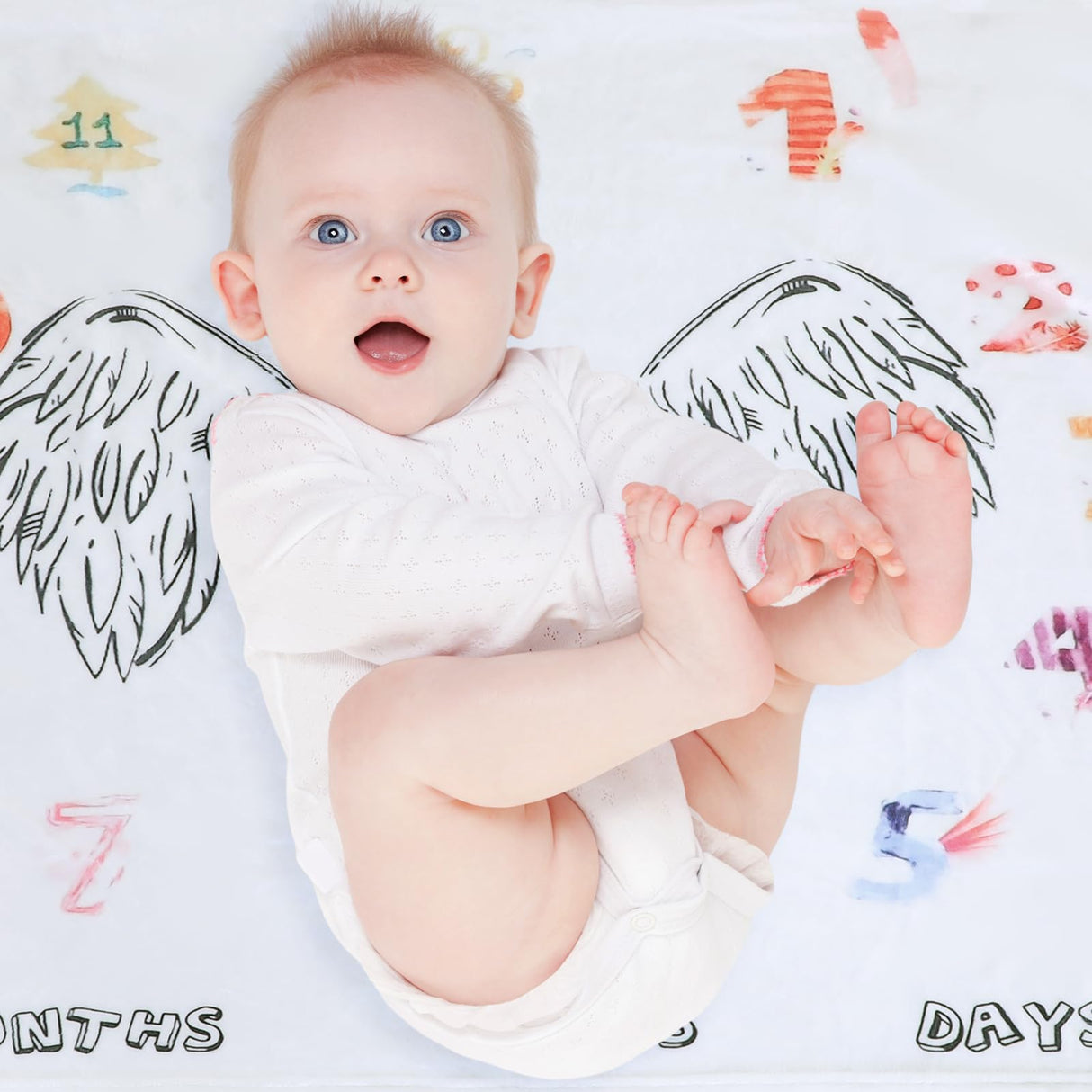 Preboun 10 Pcs Sublimation Throw Blanket Thick Plush Blankets Soft Fuzzy Blanket White Blank Blanket for DIY Custom Personalized Sublimation Photo (30 x 40 Inch) Preboun