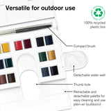 Winsor & Newton Professional Watercolor Paint Set, Lightweight Metal Box, 24 Half Pan Winsor & Newton