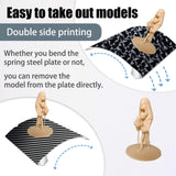 Wefuit 3D Upgraded PEO+PET Sheet 235x235m, Smooth PEO PET Build Plate Spring Steel Print Bed for Creality K1/K1C/Ender 5 S1/Ender 3 S1 Pro/Ender 3 S1/Ender V3 KE/Ender3 V3 SE (Without Magnetic Base) Wefuit