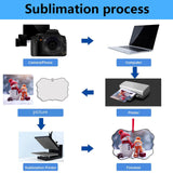 20 pcs Sublimation Ornament Blanks Sublimation Blanks Ornaments Products for Christmas Day and Halloween Day Decoration AiDiYGECO