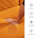 mopio Futon Sofa Bed, Couch, Small Sofa, Sleeper Sofa, Loveseat, Mid Century Modern Futon Couch, Sofa Cama, Couches for Living Room (Apricot Velvet) mopio
