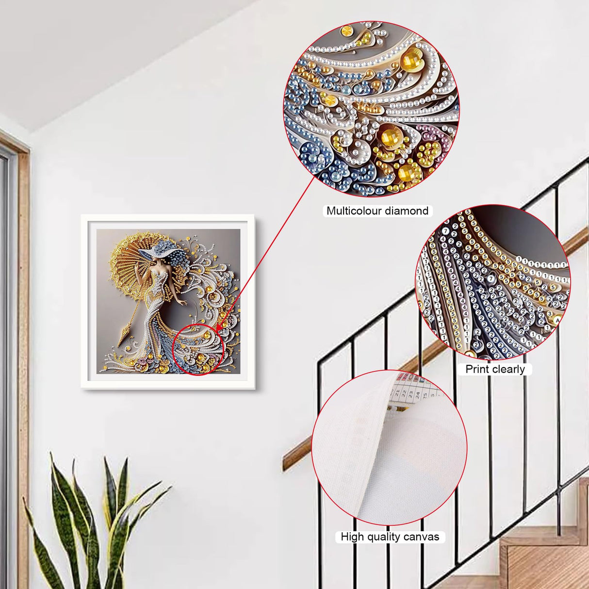 AiYuanzsh 5D Special Shaped Diamond Painting Kit - Charming Goddess Design, Unique Crystal Rhinestone Diamond Art Set for Beginners and Adults, Perfect for Home Wall Decor and Holiday Gifts AiYuanzsh