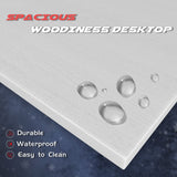 Homall L Shaped Gaming Desk Computer Corner Desk PC Gaming Desk Table with Large Monitor Riser Stand for Home Office Sturdy Writing Workstation (Classical White, 51 Inch) Homall