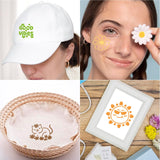 64 pcs Small Stencils for Crafts, Reusable 3 Inch Stencils, Including Flower Plant & Butterfly Patterns, DIY Craft Paint Great Templates for Painting on Wood, Fabric, Wall, Rock & Home Decor KFHENSOMR