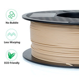 Kingroon PLA 3D Printer Filament, Dimensional Accuracy +/- 0.02 mm, 1 kg Spool(2.2lbs), 1.75 mm,Wood POJECITY
