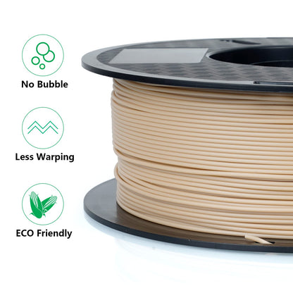 Kingroon PLA 3D Printer Filament, Dimensional Accuracy +/- 0.02 mm, 1 kg Spool(2.2lbs), 1.75 mm,Wood - WoodArtSupply