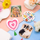 ZOCONE 50 Pcs Sublimation Air Fresheners Blanks with Bags Tassels Elastic Rope, White Felt Sublimation Blanks Bulk for Car and Home Hanging Air Freshener, 5 Shapes Fragrant Sheets (50 PCS 5 Shape) ZOCONE