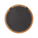 Deco 79 Wood Room Wall Mirror Entryway Mirror, Wall Mounted Mirror 24" x 3" x 24", Brown Deco 79