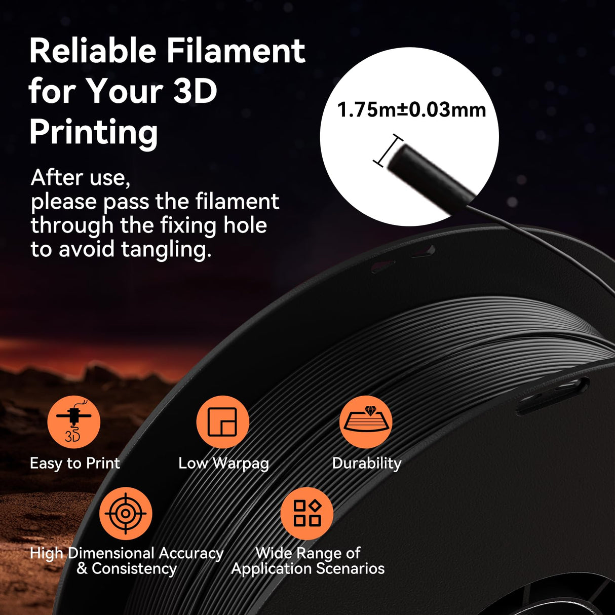 Kexcelled ABS Filament 1.75mm Lavender Purple, 3D Printer Filament ABS 1kg Spool (2.2lbs), Excellent Comprehensive Performance +/- 0.03mm,Fit Most FDM Printer kexcelled