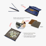 Lavievert 1500 Pieces Jigsaw Puzzle Board with Padded Cover, Portable Puzzle Case with 6 Sorting Trays, Puzzle Caddy Puzzle Storage Saver with Non-Slip Surface for Adults and Kids LAVIEVERT