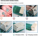 YJJKJ Pet Wood Parakeet Nest Box Bird House Breeding Nesting Bird Cage Box for Lovebirds Cockatiel Parrotlets YJJKJ