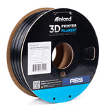 INLAND ABS Filament 1.75mm, ABS 3D Printing Filament, Dimensional Accuracy +/- 0.03 mm - 1kg Cardboard Spool (2.2 lbs) - Heat Resistant Black ABS Filament INLAND