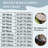 BCKNT Papasan Round Chair Cushion, Thickened Soft Seat Cushion, Hanging Swing Comfortable Cushion for Outdoor and Indoor Garden or Patio (Without Seats) BCKNT