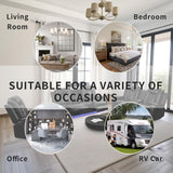 Dekmxas Mordern Breathing Leather Sofa Sets, Living Room Furniture Sets, Power Reclining Sectional Sofa, Loveseat with Cup Holders/Storage Console/LED Light for Living Room Dekmxas