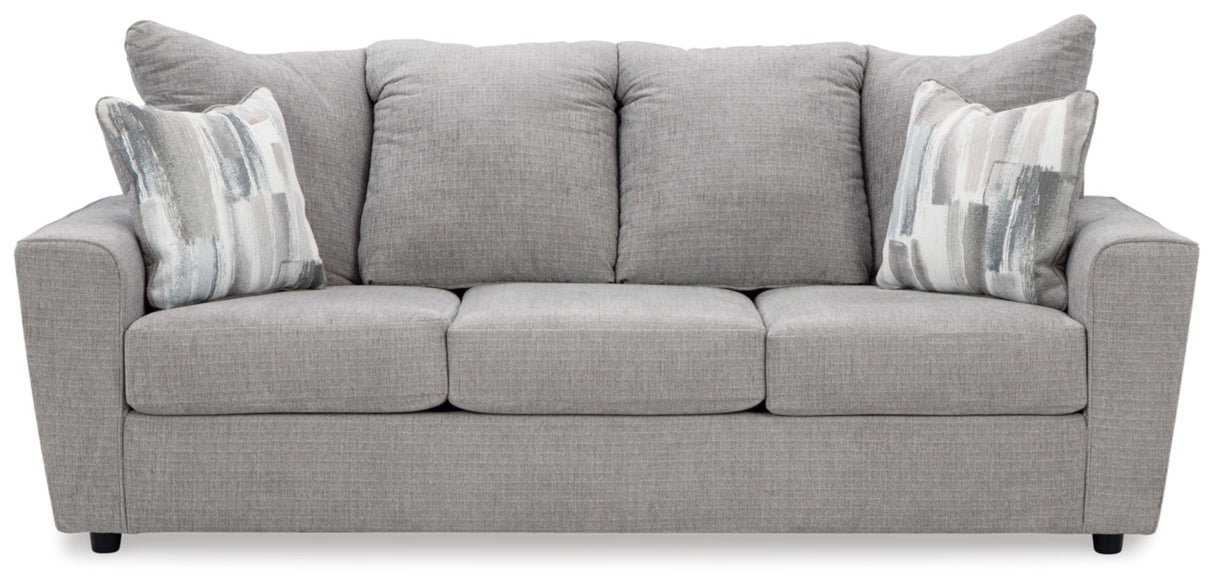 Signature Design by Ashley Stairatt Contemporary Sofa with Removable Cushions, Light Gray Signature Design by Ashley