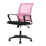 PayLessHere Gaming Chair Ergonomic Computer Chair Office Chair Video Game Chairs with Lumbar Support Desk Chair Armrest Mid Black Cushion Swivel Rolling Chair with Wheels for Home Office (Pink) PayLessHere