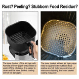 Numola Air Fryer Parchment Paper Liners, 100 Pcs Air Fryer Disposable Paper Liner for 3.4-7QT Air Fryer, 8 Inch Safe Air Fryer Paper, Non-stick Steamer Liner for Microwave, Steaming Basket Numola