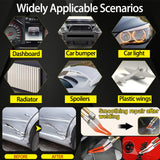 150W Upgraded Plastic Welder Kit,1000PCS Hot Stapler Welding Machine Car Bumper Repair Kit,2 in 1 Plastic Welder Soldering Gun with Weld Rods,6 Types Staples for Bumper/Kayak/Plastic Product Repairs Ghguole