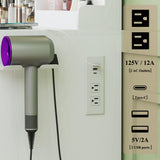 HUAHUU Makeup Vanity Desk with Lights, Vanity Desk with Large Mirror, White Vanity with 6 Large Drawers & 1 Cabinet & Power Outlet, 3 Lighting Color Adjustable, Bedroom HUAHUU