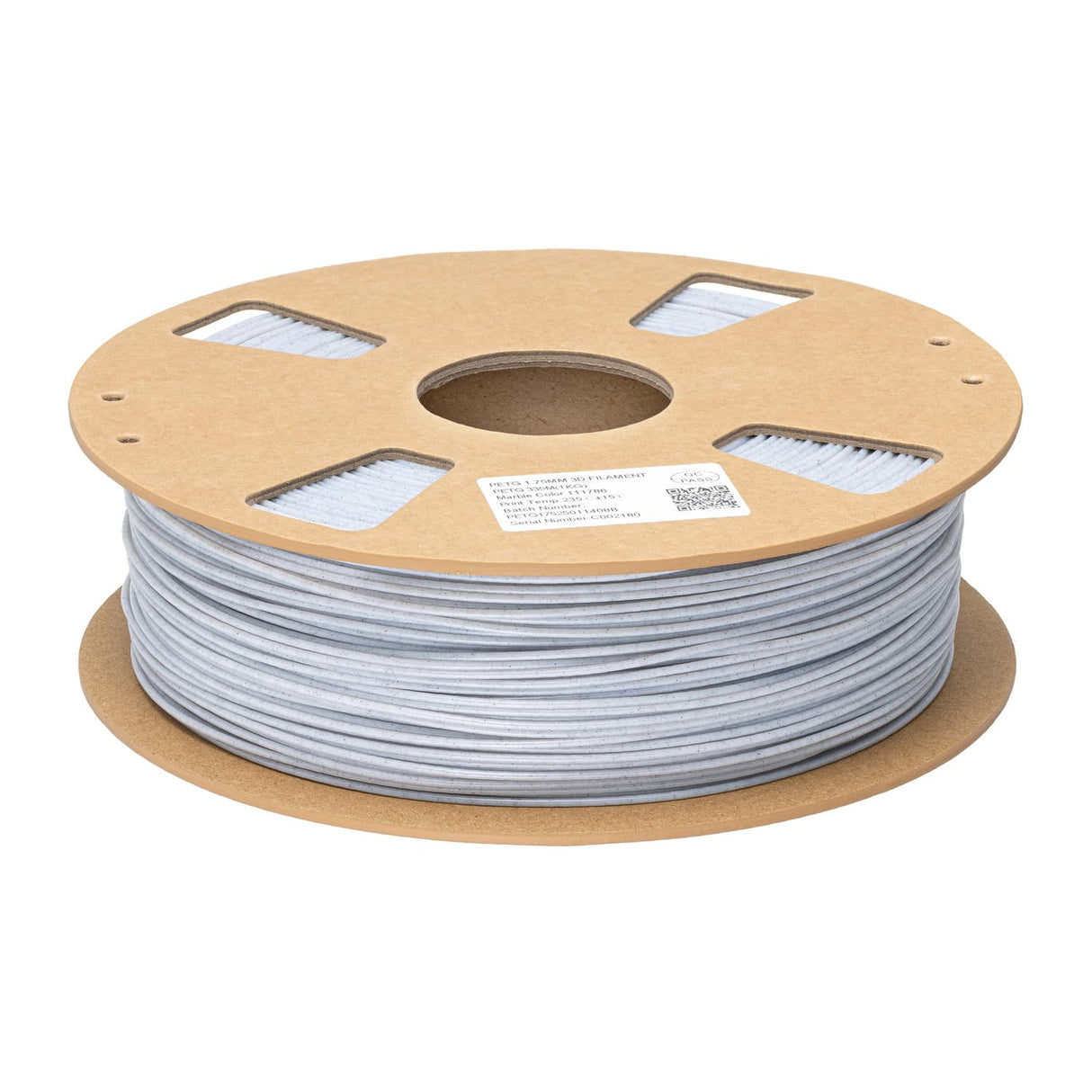 Marble PETG Filament 1.75 mm 3D Printer Filament 1KG 2.2LBS Spool 3D Printing Filaments Print Materials Stronger Than Marble PLA Filament 1.75mm Rock White HZST3D HZST3D