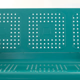 Crosley Furniture CO1023-TU Bates Retro Metal Outdoor Sofa Glider, Turquoise Gloss Crosley Furniture