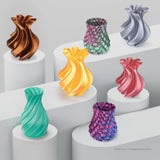 ELEGOO 250g Silk PLA Filament Bundle 1.75mm, 4 Colors 3D Printer Filaments Dimensional Accuracy +/- 0.02mm, 4 Pack 250g Spool, Silk Gold/Silk Silver/Silk Bronze/Galaxy Black ELEGOO