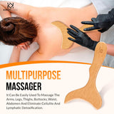3-in-1 Wood Therapy Massage Tools for Lymphatic Drainage - Maderoterapia Kit Professional for Cellulite Reduction, Effective Body Shaping, and Muscle Pain Relief KNOTKARE