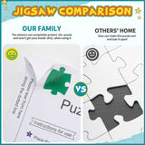 LTLUTU Puzzle Saver Sheets Kit (8 Sheets) - Permanent Adhesive Backing to Protect Finished Puzzles for Framing, Includes 2 Self-Stick Hooks + Squeegee Tool, Puzzle Preservation Stickers for Adults LTLUTU