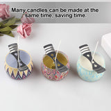 25pcs Metal Candle Wick Holder, Silver Stainless Steel Candle Wick Centering Devices for Candle Making DINGPAI